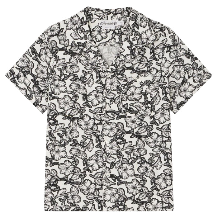Bonpoint Child Steve Shirt Black Floral
