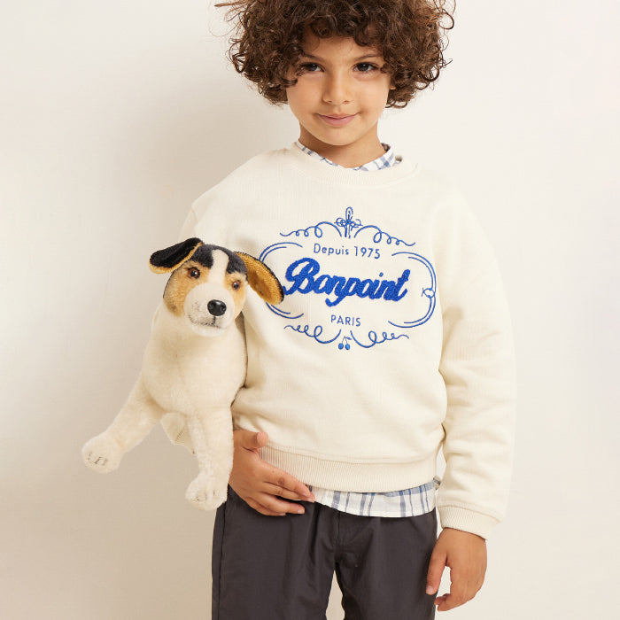 Bonpoint Child Tonino Sweatshirt Ecru Cream