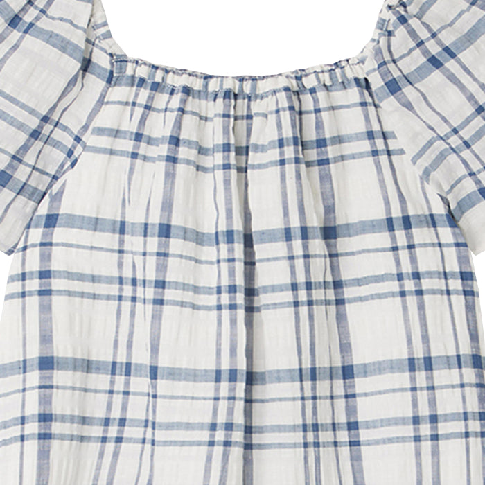 Bonpoint Child Ariel Dress Blue Plaid