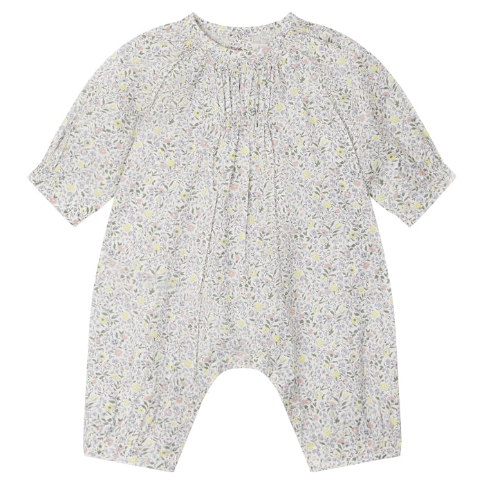 Bonpoint Baby Luce Jumpsuit Light Grey Floral