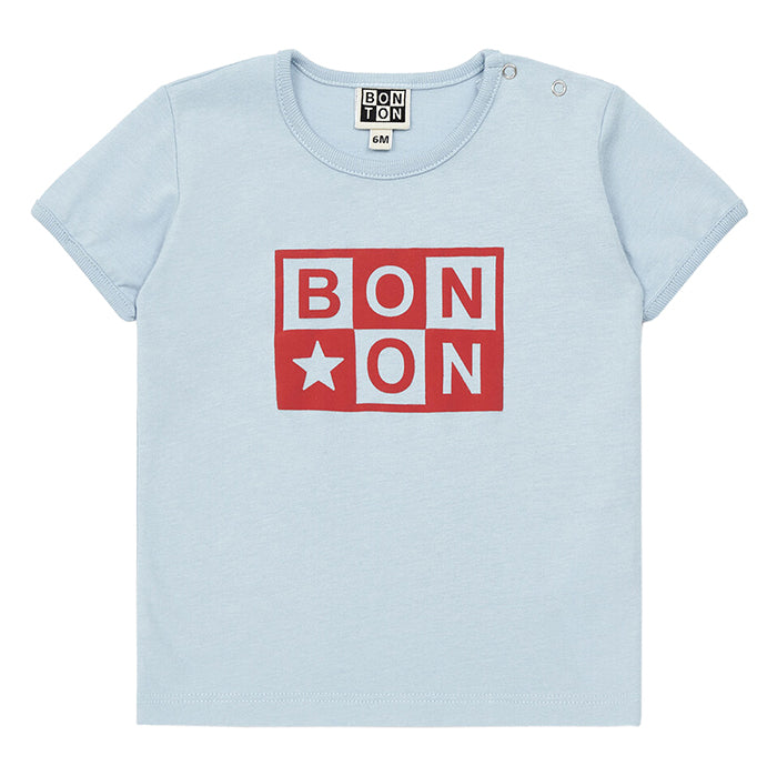 Bonton Baby Logo T-Shirt Pétanque Blue