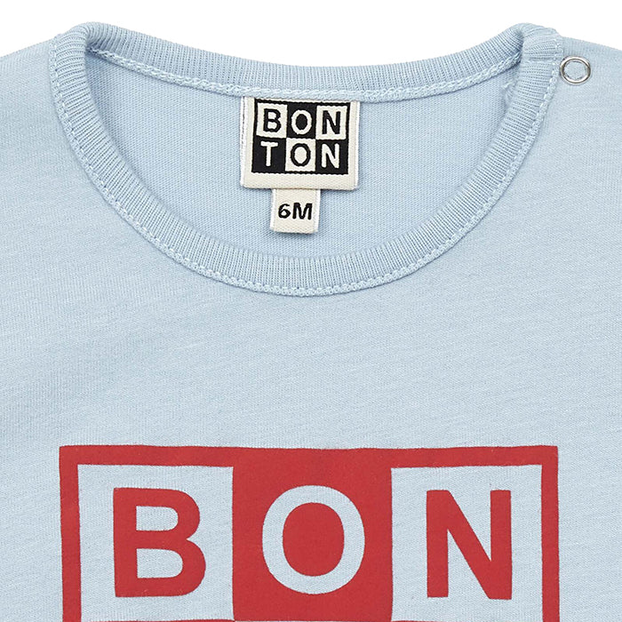 Bonton Baby Logo T-Shirt Pétanque Blue