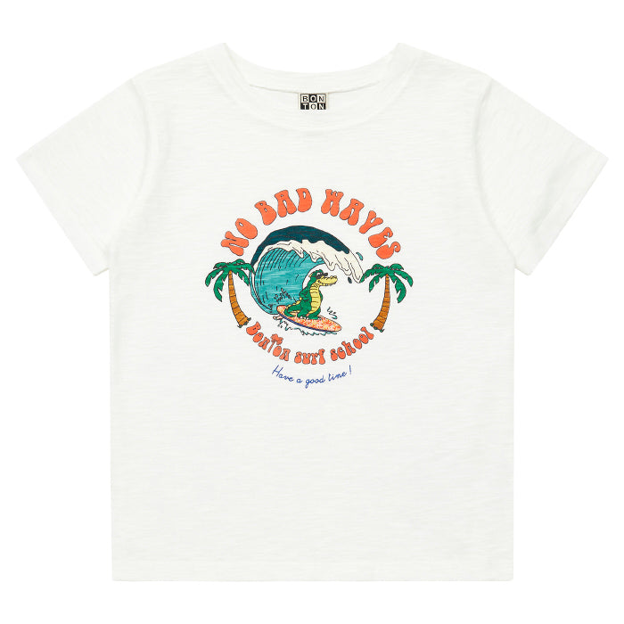 Bonton Child Waves T-shirt Cream