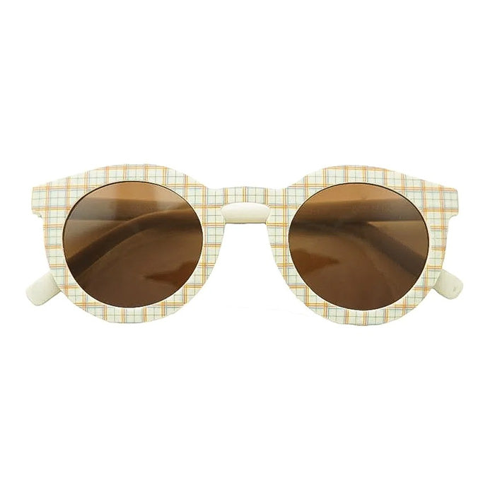 Grech & Co. Adult Sunglasses Light Grey Plaid