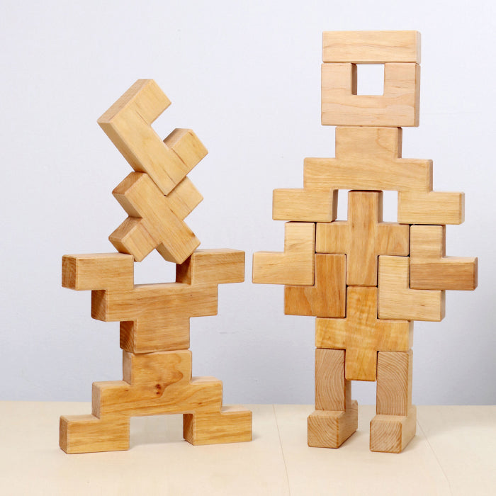 Grimm's Stairway Building Set Natural