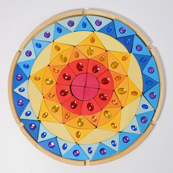 Grimm's 76 Piece Set Sparkling Sun Mandala Large