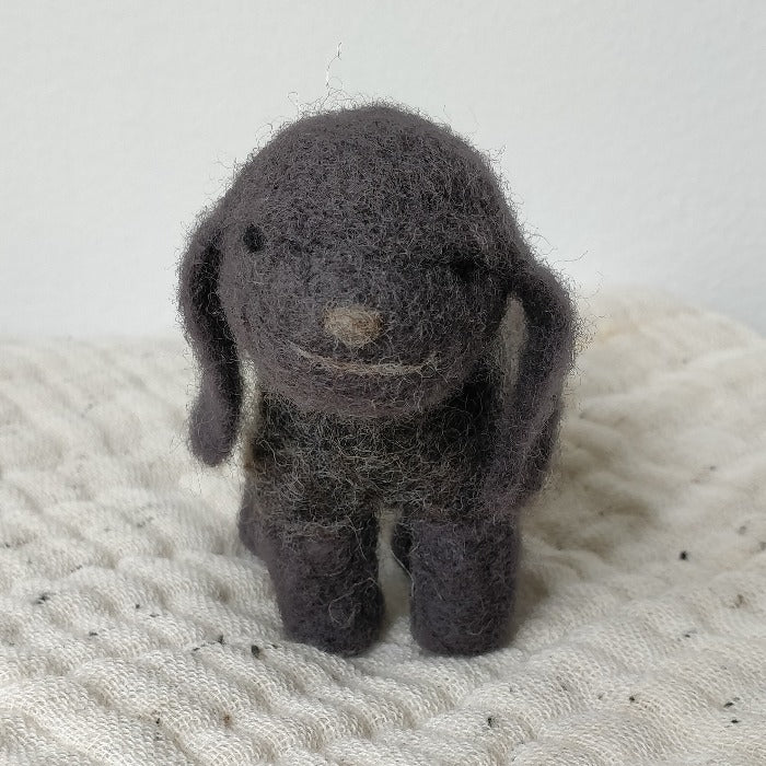 Midos Tail Hand Felted Lamb Grey