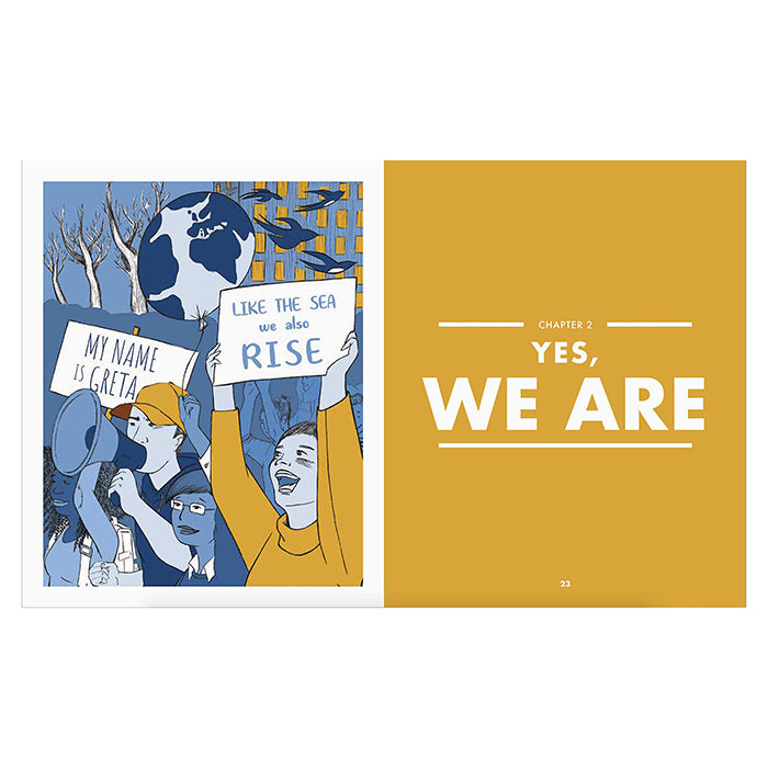 Illustrations inside the book "We Are All Greta"