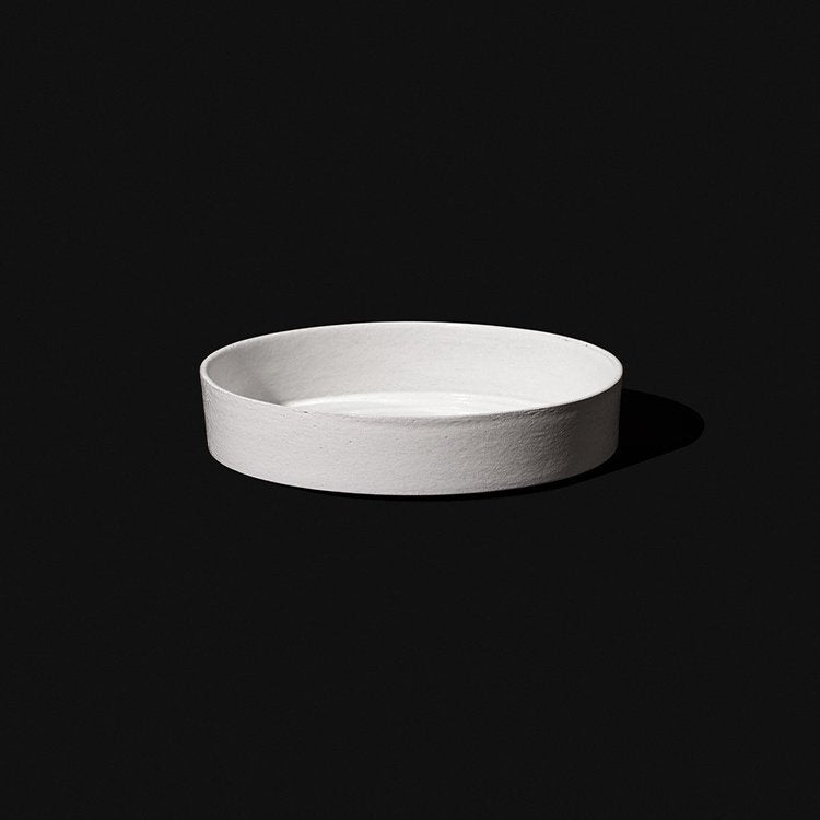 Made By Marble Medium Low Bowl Moon White