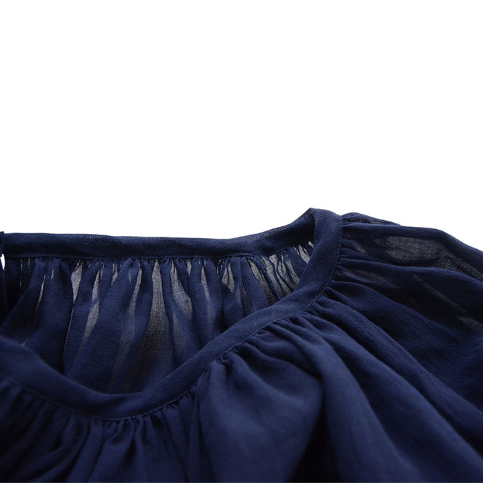 Makié Adult Samantha Chiffon Blouse Navy