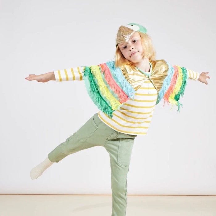 Meri Meri Parrot Fringed Cape Dress Up Kit