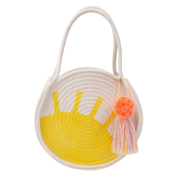 Pom pom woven new arrivals bag