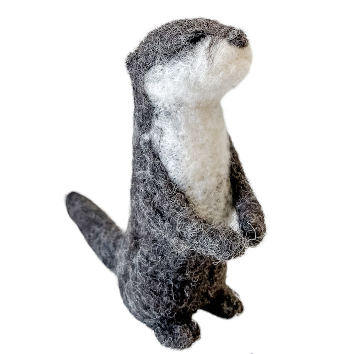 Midos Tail Hand Felted Otter Grey