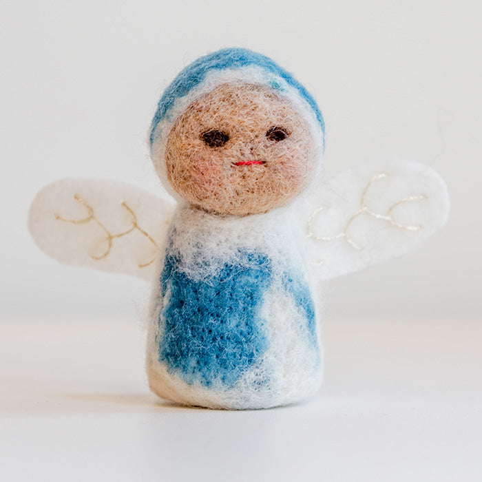 Midos Tail Hand Felted Angel Blue Article 1