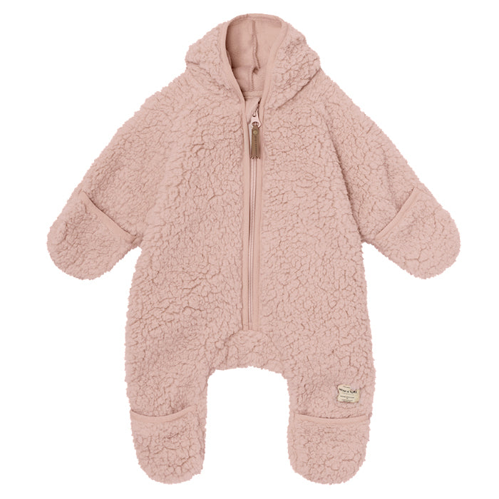 Mini A Ture Baby Adel Teddyfleece Jumpsuit Cloudy Rose Pink