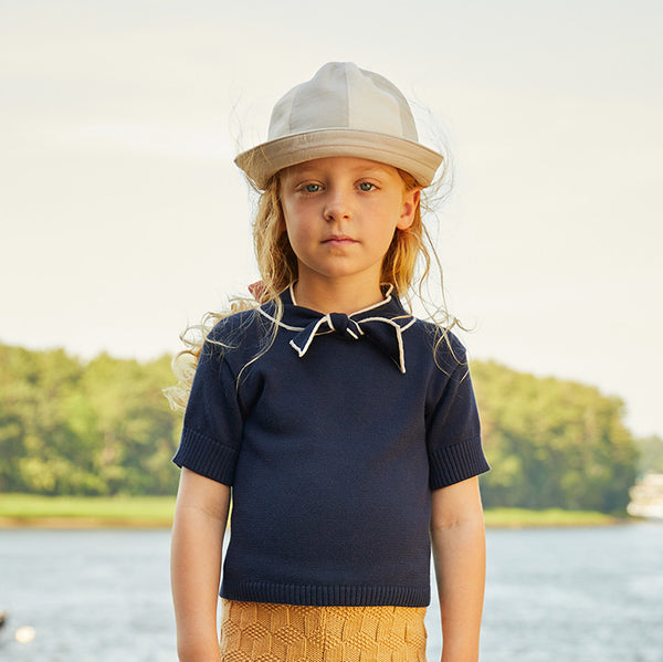 Misha & Puff Baby And Child French Terry Beach Hat Moon