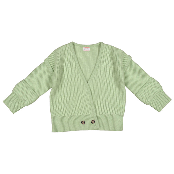 Morley Child Mono Fuzzy Sweater Loden Green