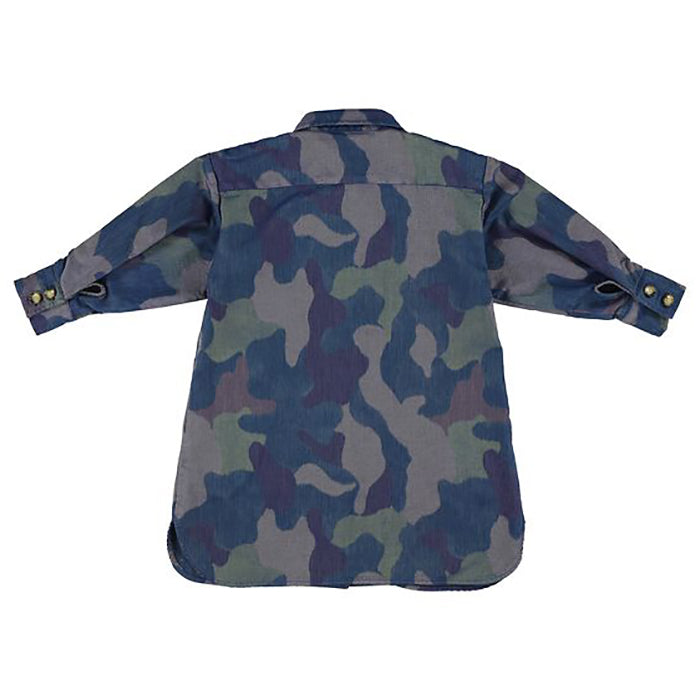 Blue camouflage dress clearance