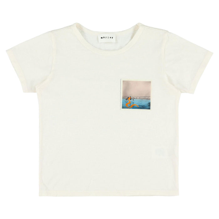 Morley Child Poeh T-shirt Sail White With Postcard Snake Print
