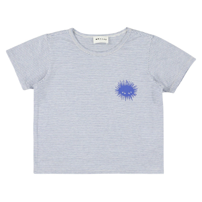 Morley Child Poeh T-shirt Baobab Lavender Blue Stripes With Sea Urchin Print