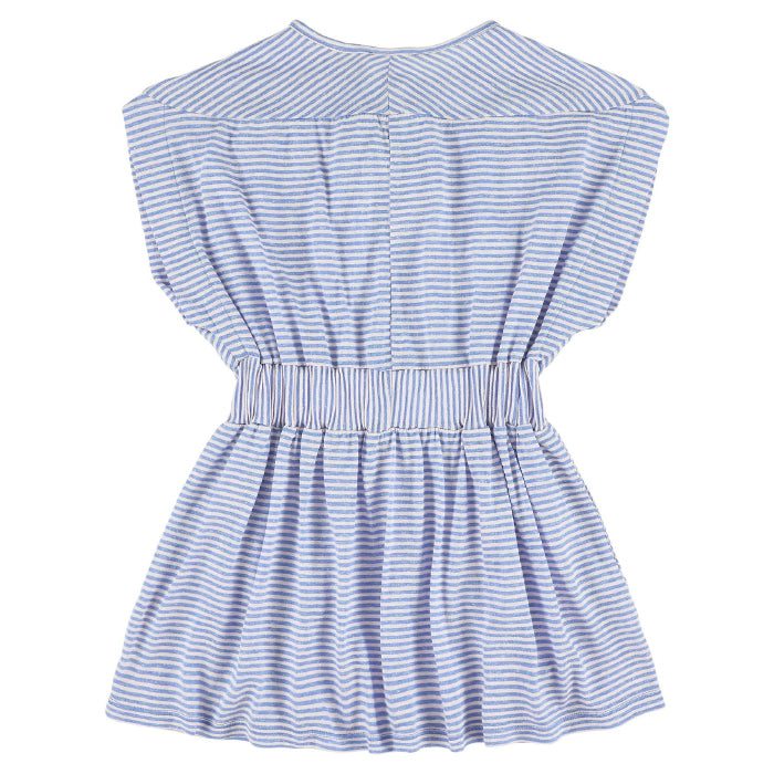 Morley Child Girl Soho Dress Pink And Blue Stripes