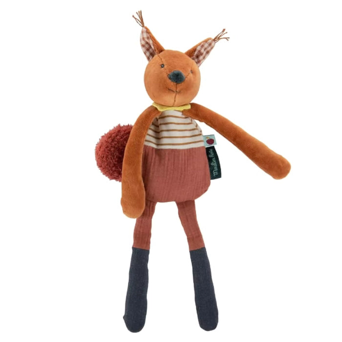 Moulin Roty Pomme Des Bois Harry The Squirrel Rattle Toy