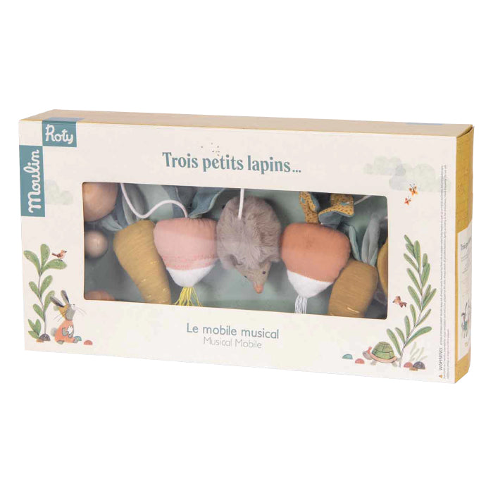 Moulin Roty Trois Petits Lapins Musical Mobile