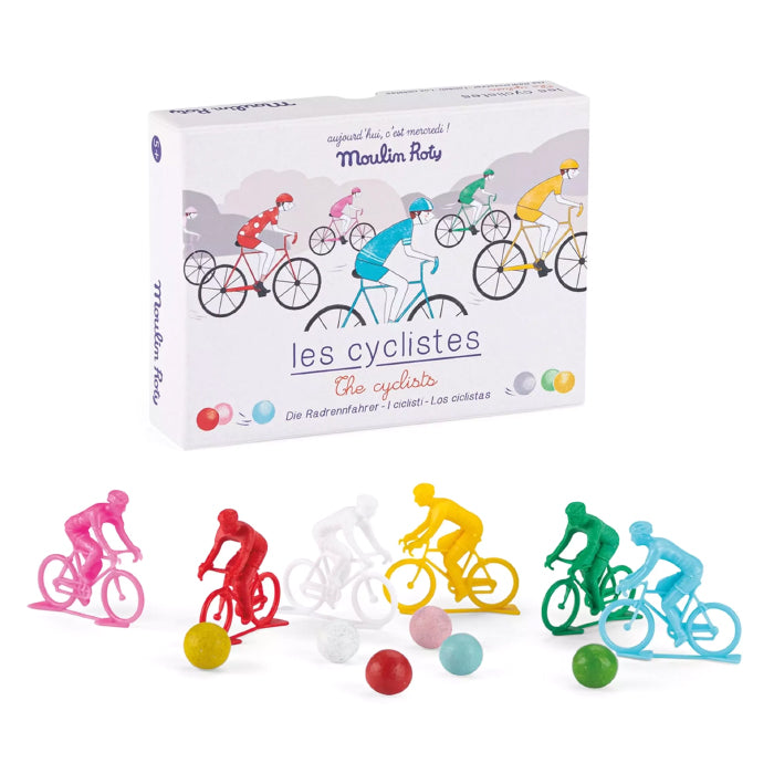 Moulin Roty Aujord'Hui C'est Mercredi Cyclists With Marbles Game