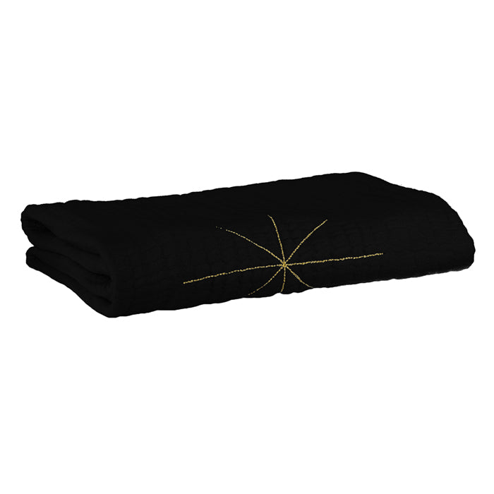 Moumout Paris Panpan Blanket With Embroidered Gold Stars Advice from a Caterpillar