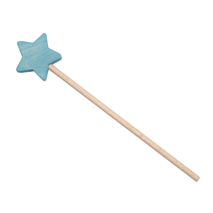 Ocamora Wooden Star Wand Blue