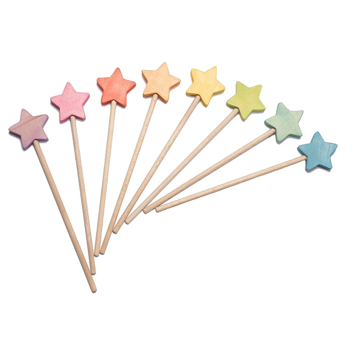 Ocamora Wooden Star Wand Blue
