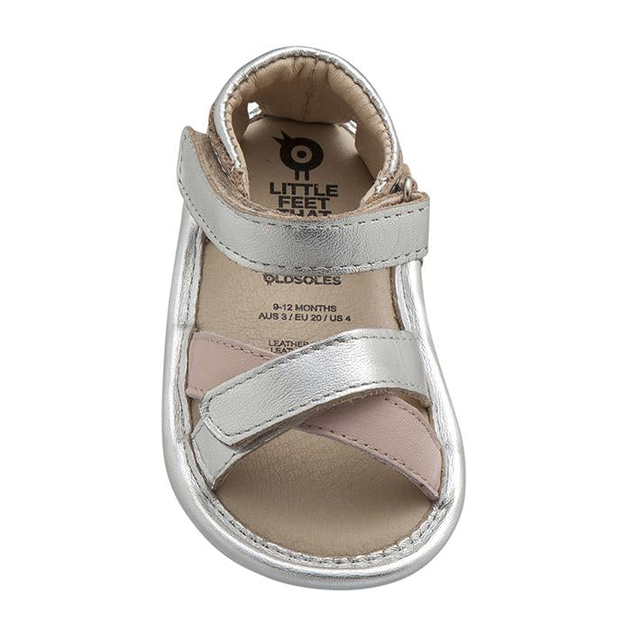 Pink and clearance silver sandals