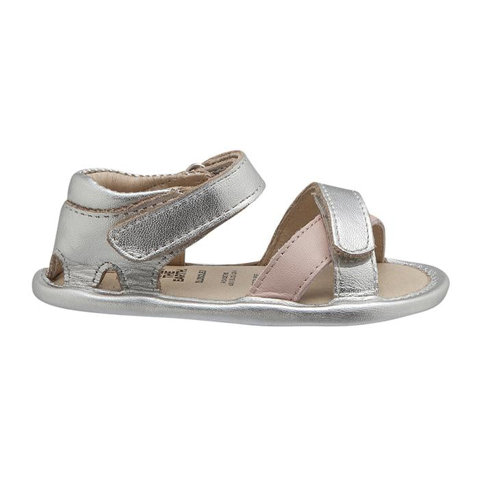 Old Soles Baby Floss Sandals Silver And Powder Pink