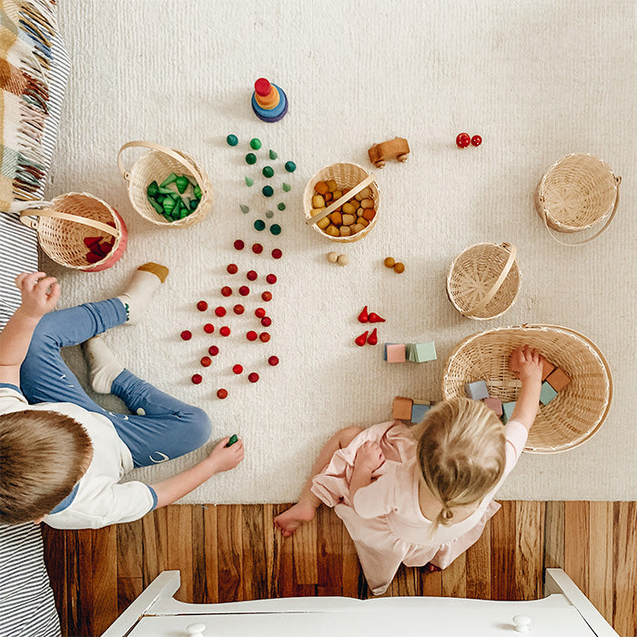 Olli Ella Small Blossom Basket Berry