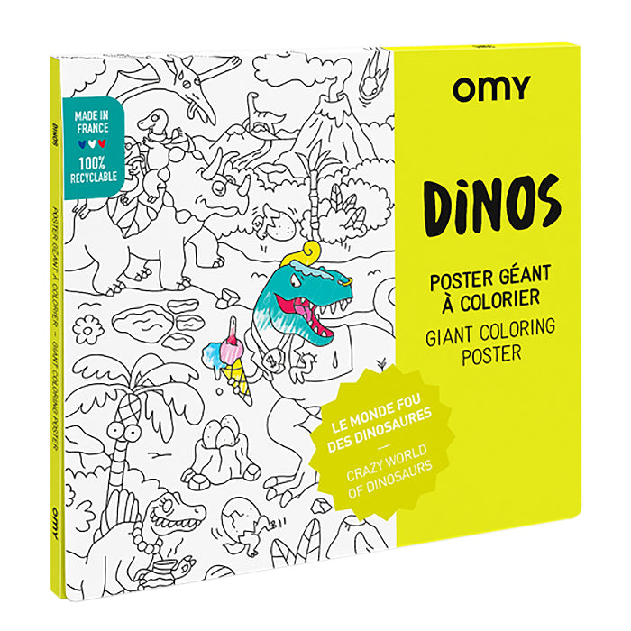 Omy Giant Colouring Poster Dinosaur