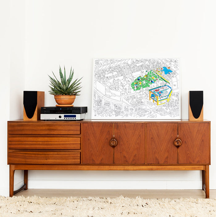 Omy Giant Colouring Poster Soccer