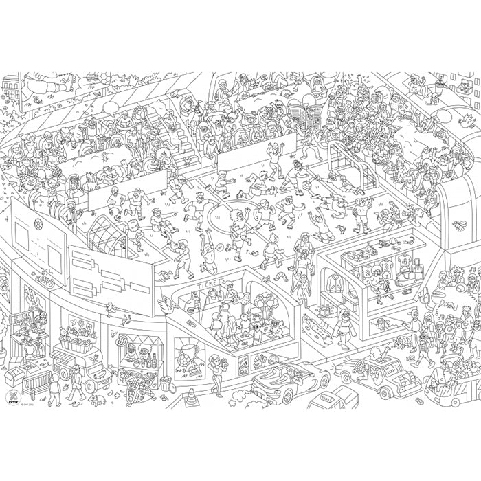 Omy Giant Colouring Poster Soccer