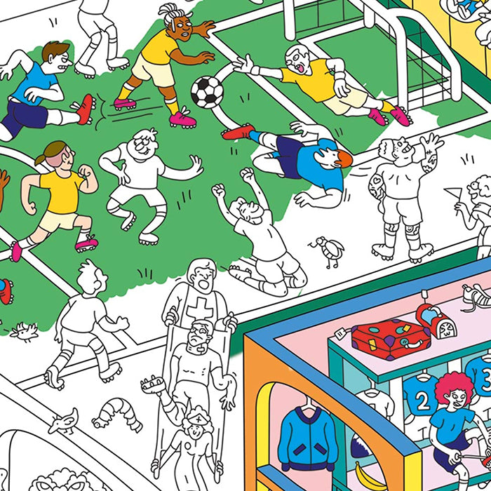 Omy Giant Colouring Poster Soccer