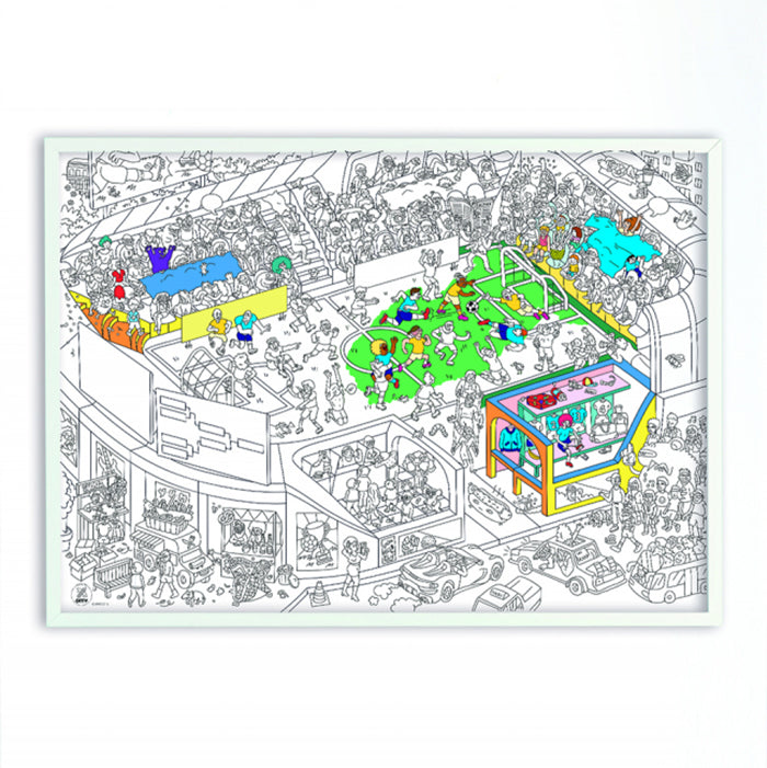 Omy Giant Colouring Poster Soccer