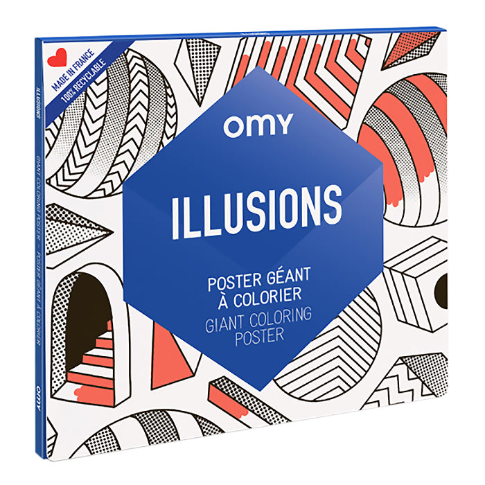 Omy Giant Colouring Poster Illusions