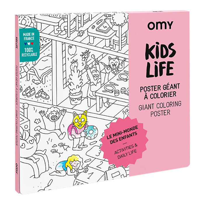 Omy Giant Colouring Poster Kids Life