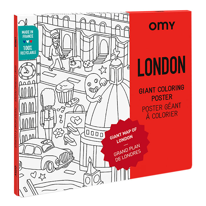 Omy Giant Colouring Poster London