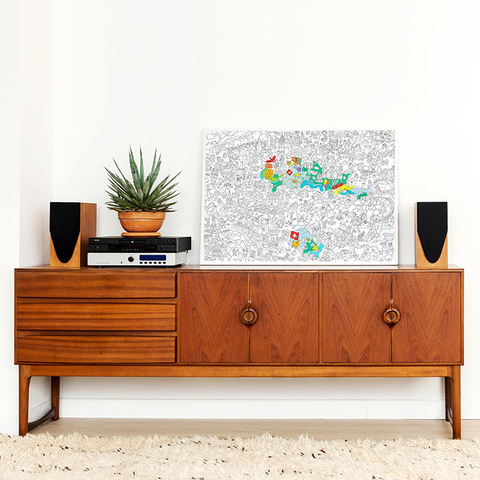Omy Giant Colouring Poster Switzerland