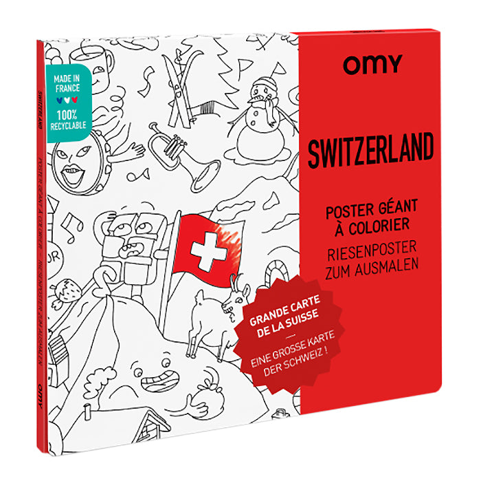 Omy Giant Colouring Poster Switzerland