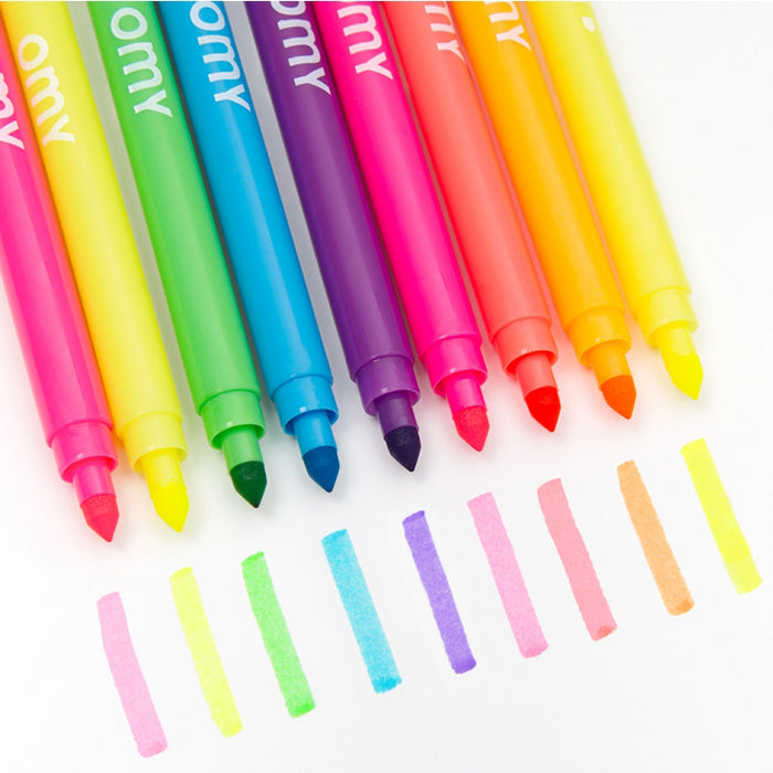 Omy Set Of 9 Neon Markers
