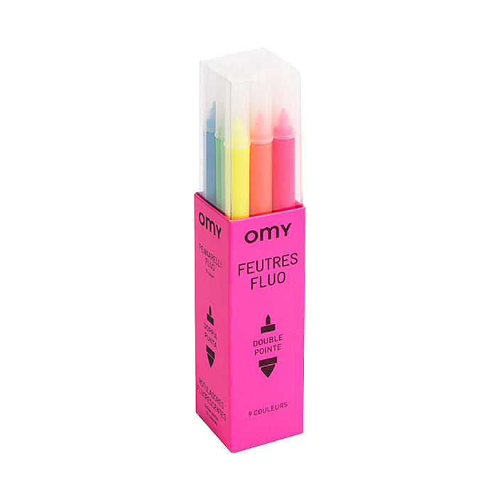 Omy Set Of 9 Neon Markers