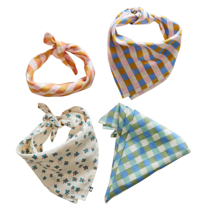 Oeuf Baby And Child Square Bandana Moss Green Gingham - Advice from a ...