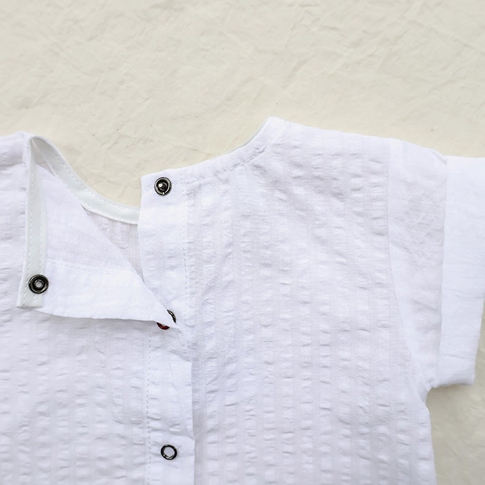 Pequeno Tocon Baby Ocre Top White