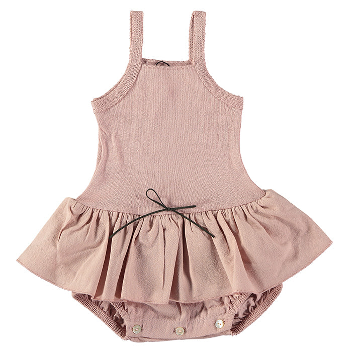 Pequeno Tocon Baby Knitted Dress With Tutu Pink