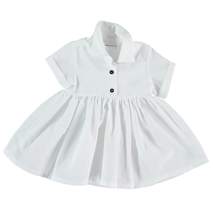 Pequeno Tocon Baby Shirt Dress White